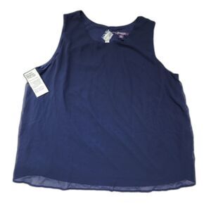 Roaman's Blue Blouse Top NWT